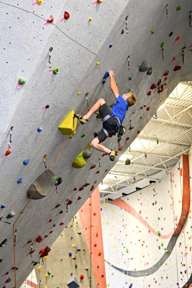 This ain't no soccer field! Indoor lead climbing is powerful mind-strengthening activity for youths with the necessary cognitive skills and adult guidance.
