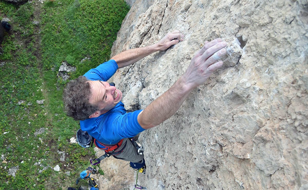 Eric Horst climbing Tyrell Ten Sleep Canyon