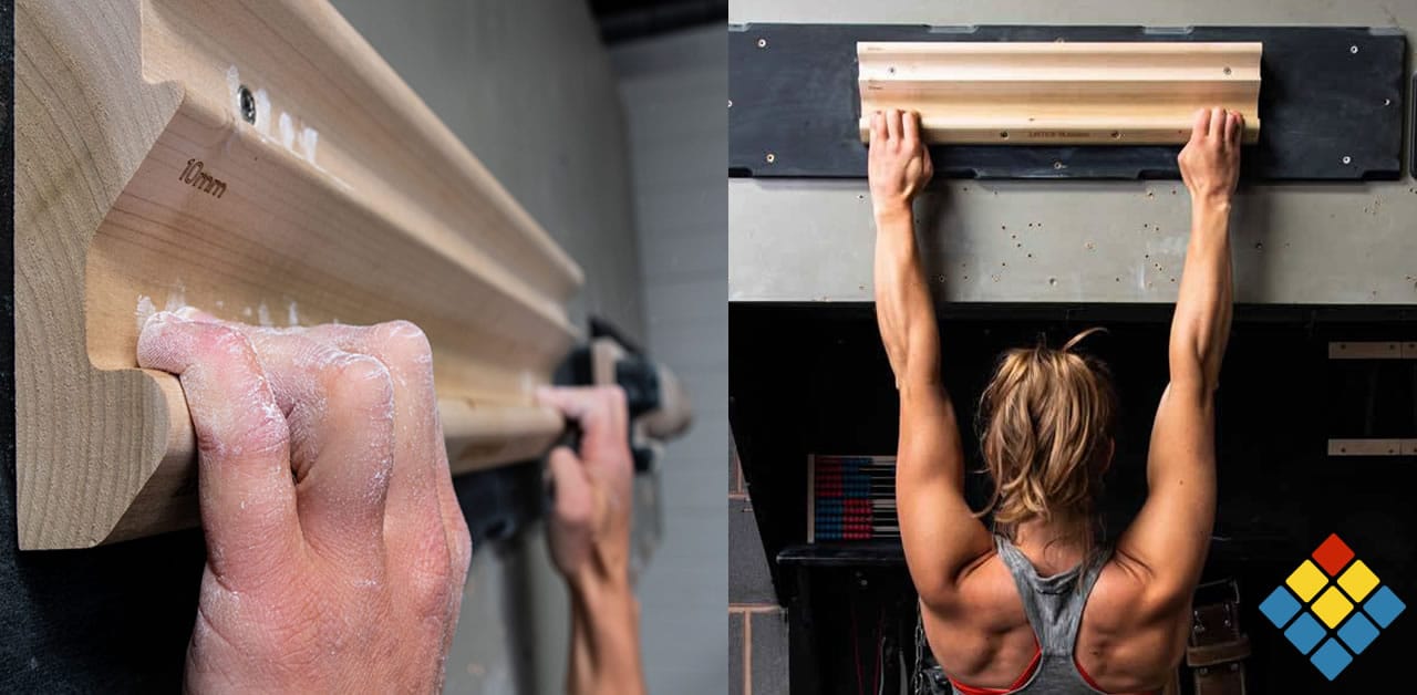 Lattice Triple testing and training hangboard for climbers, from PhysiVantage USA