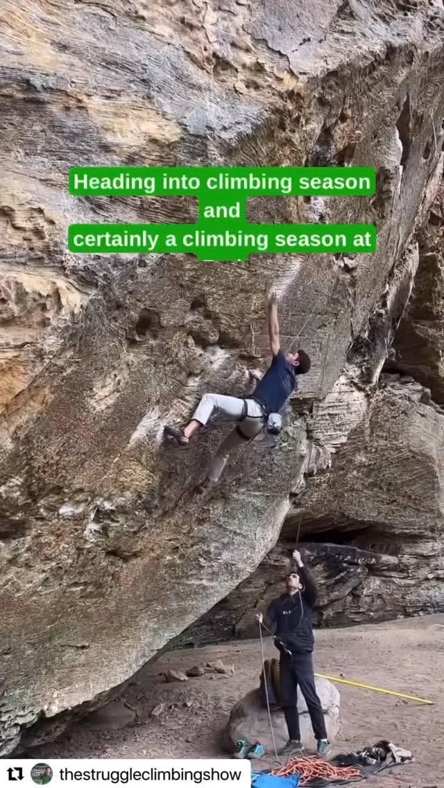 #Repost @thestruggleclimbingshow 
.
Everyone has heard about building their pyramid, but what does that actually look like on an person to person basis, and how do you balance this with projecting?
・・・
In the recent Road to the Pyramid chat with Coach @eric_horst, I was reminded of the importance of aerobic training even in the “off season”... the lack of which I’ve definitely been feeling as I try longer routes this spring. For more of Eric’s sound wisdom and specific training protocols for route-climbing season, check out the full episode on Spotify, Apple, YouTube, or wherever your pod. Bonus stuff over on Patreon!